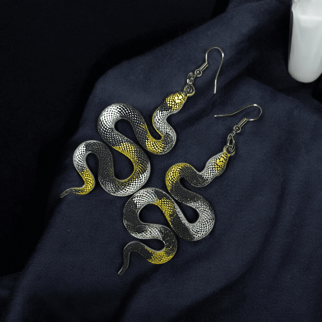 Itza - Boucles d'oreilles serpent (9 couleurs) - L'Atelier de Tabatha