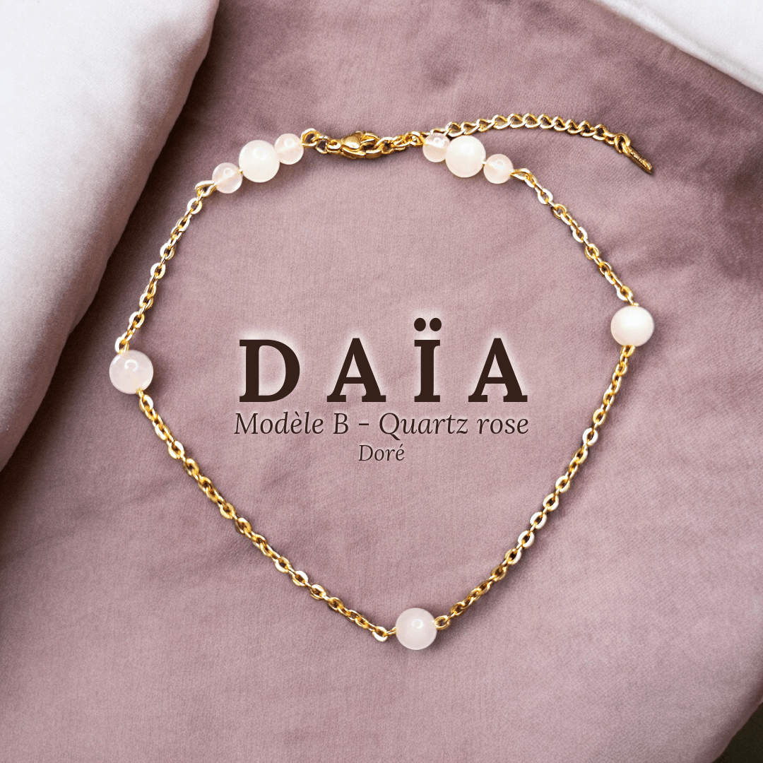 Daïa - Bracelet de cheville - Pierres (Plusieurs créations uniques) - L'Atelier de Tabatha