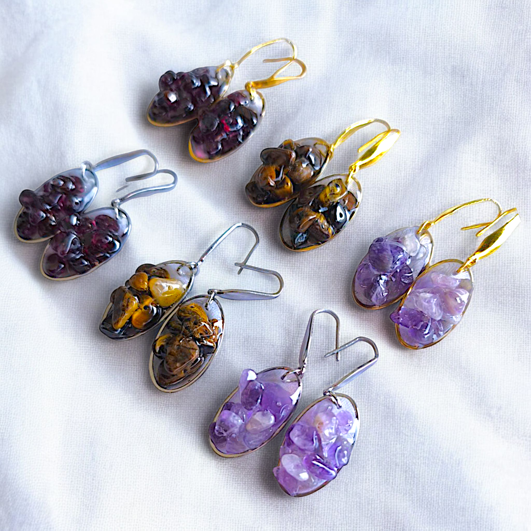 KIRA - Boucles d'oreilles en pierre