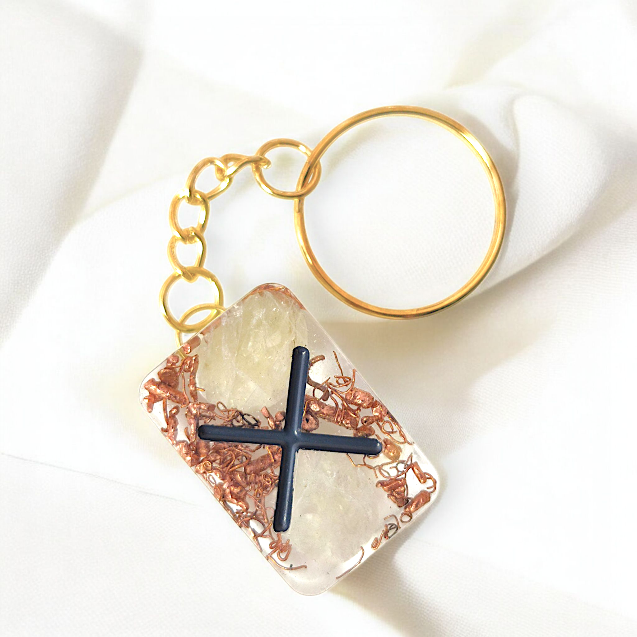 RUNASYN - Solrun - Les portes clés Orgonites (Citrine) - L'Atelier de Tabatha