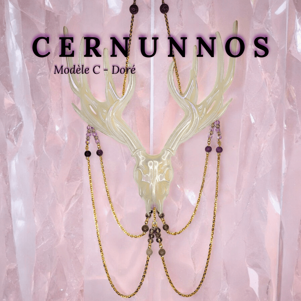 Cernunnos - Décoration murale résine (fait main) et pierre (Plusieurs créations uniques) - L'Atelier de Tabatha