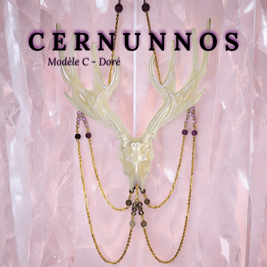 Cernunnos - Décoration murale résine (fait main) et pierre (Plusieurs créations uniques) - L'Atelier de Tabatha