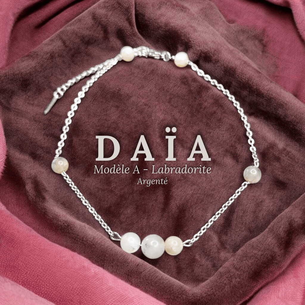Daïa - Bracelet de cheville - Pierres (Plusieurs créations uniques) - L'Atelier de Tabatha